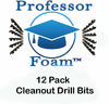 12 Bits 246626 AR5252 #50 drills clean out fits Graco from Professor Foam