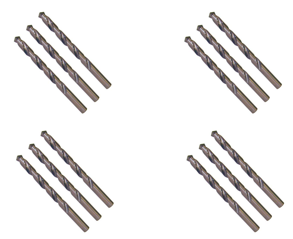 Professor Foam 12 pack Drill Bits HSS Black Oxide compatible 246629